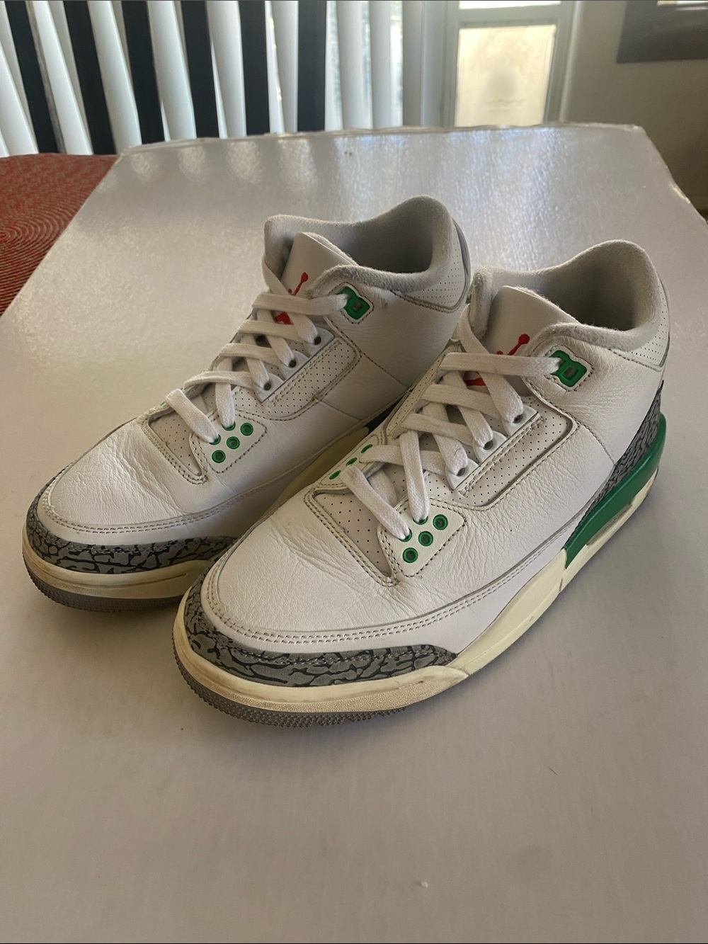 Nike Air Jordan 3 Women’s Retro “Lucky Green “ CK9426-136 Sneakers Size 7.5
